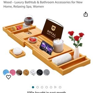 Bathtub tray wooden made